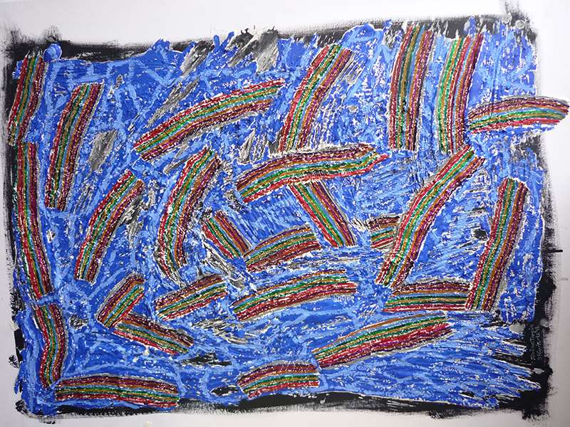 1er travail en relief avec du plâtre