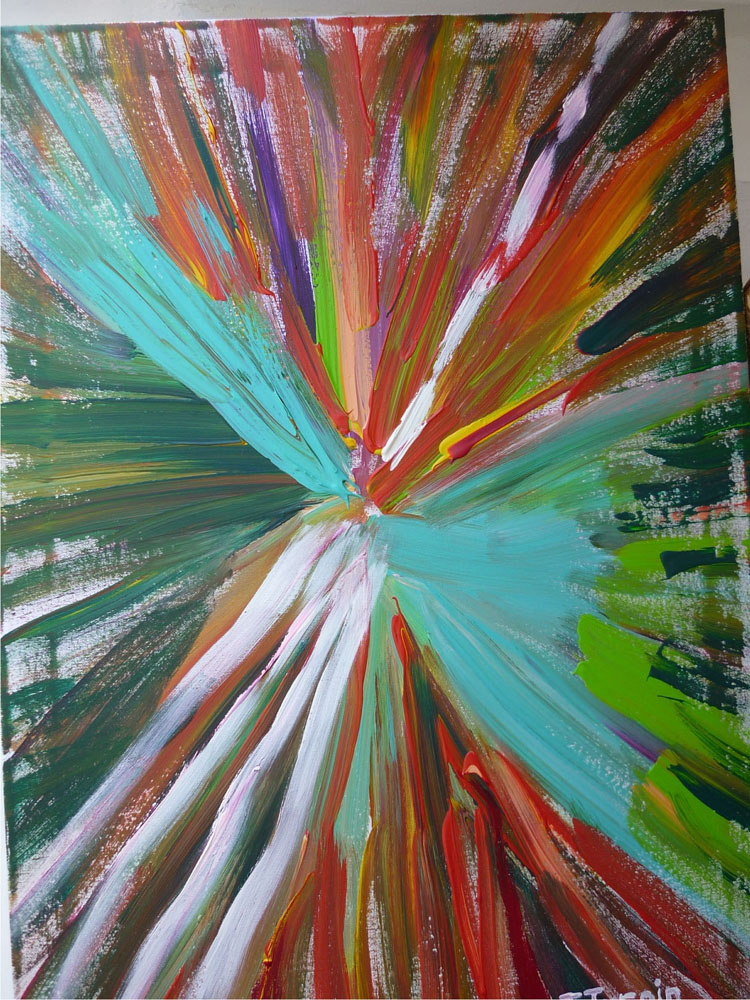 Le cri en turquoise
