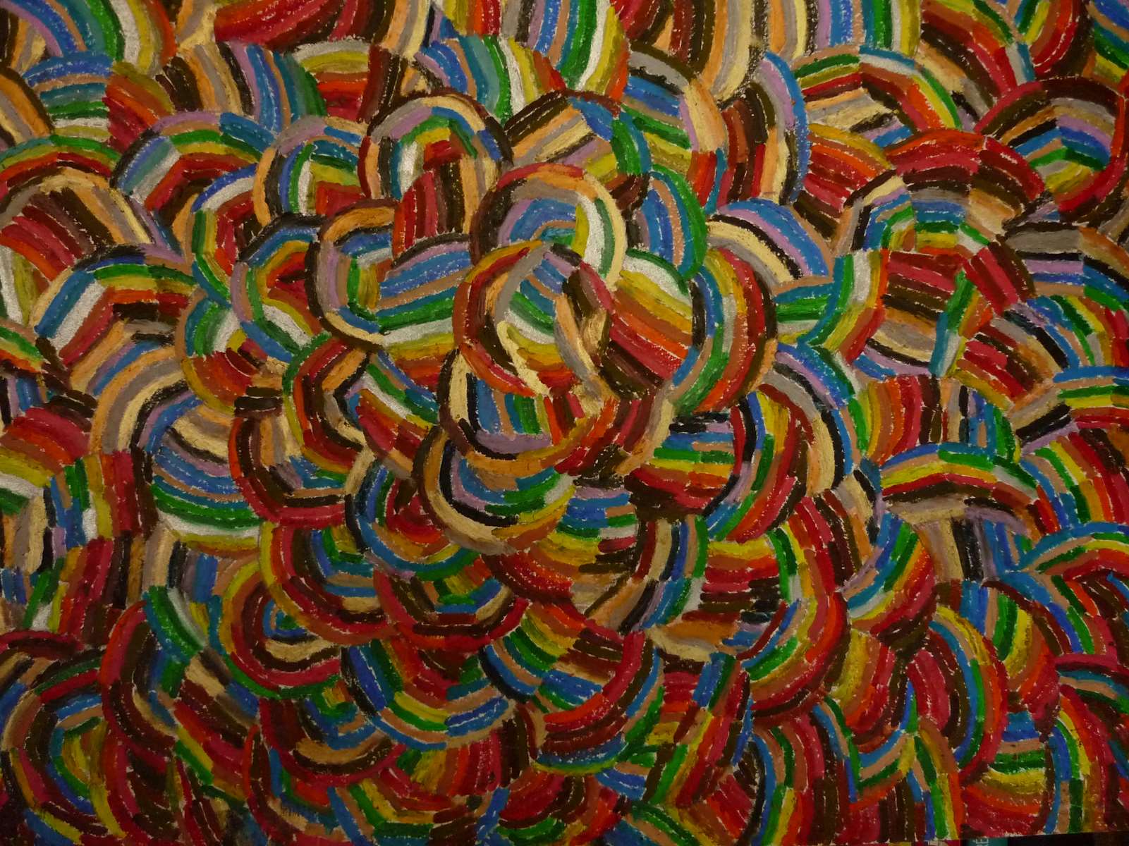 Enchevêtrement désordonné de couleurs