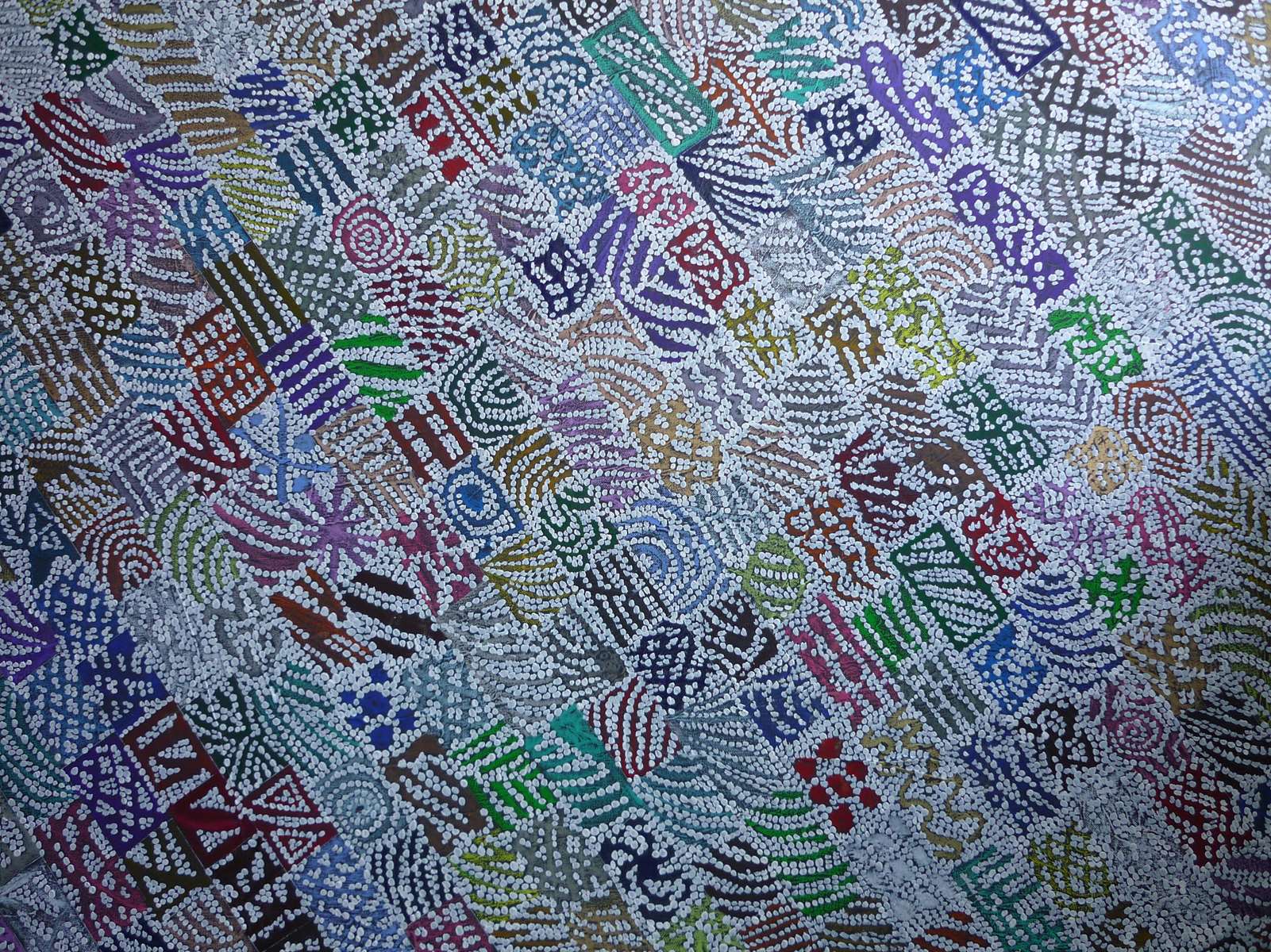 Le mur des illuminations en diagonale
