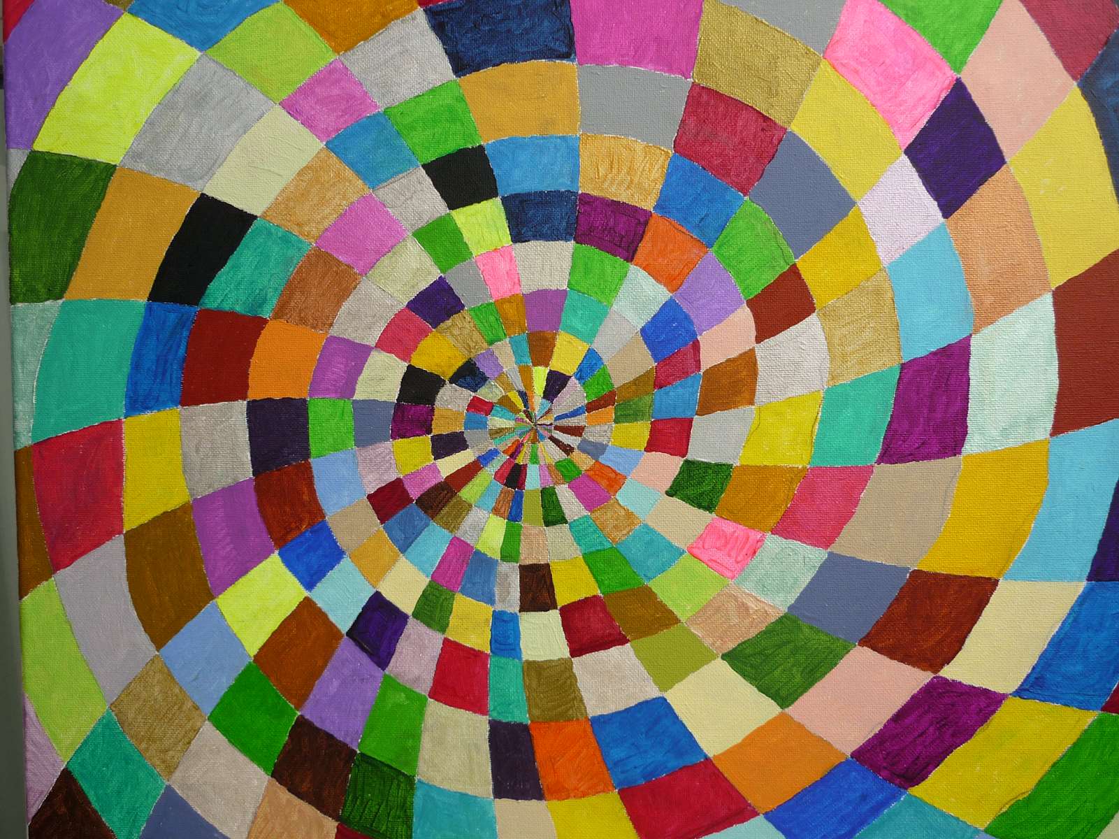 Petite spirale multicolore