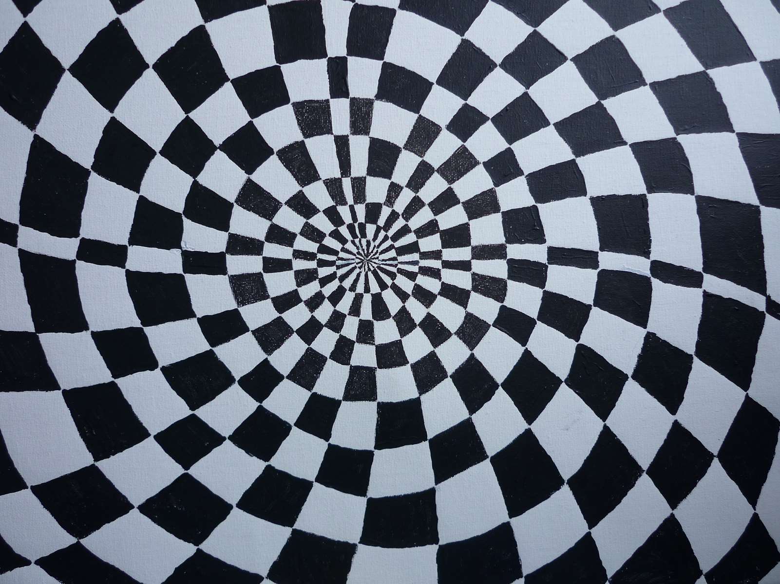 Structure en damier en spirale