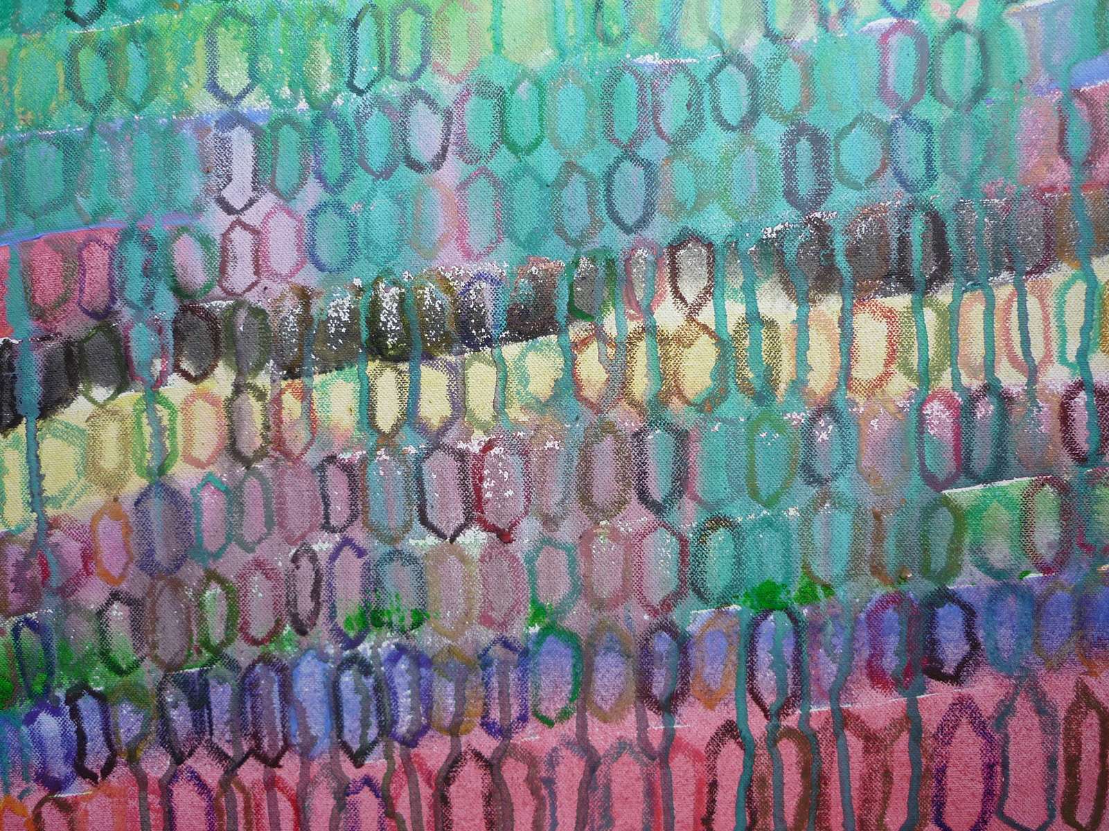Expérience de l'eau avec les pastels gras