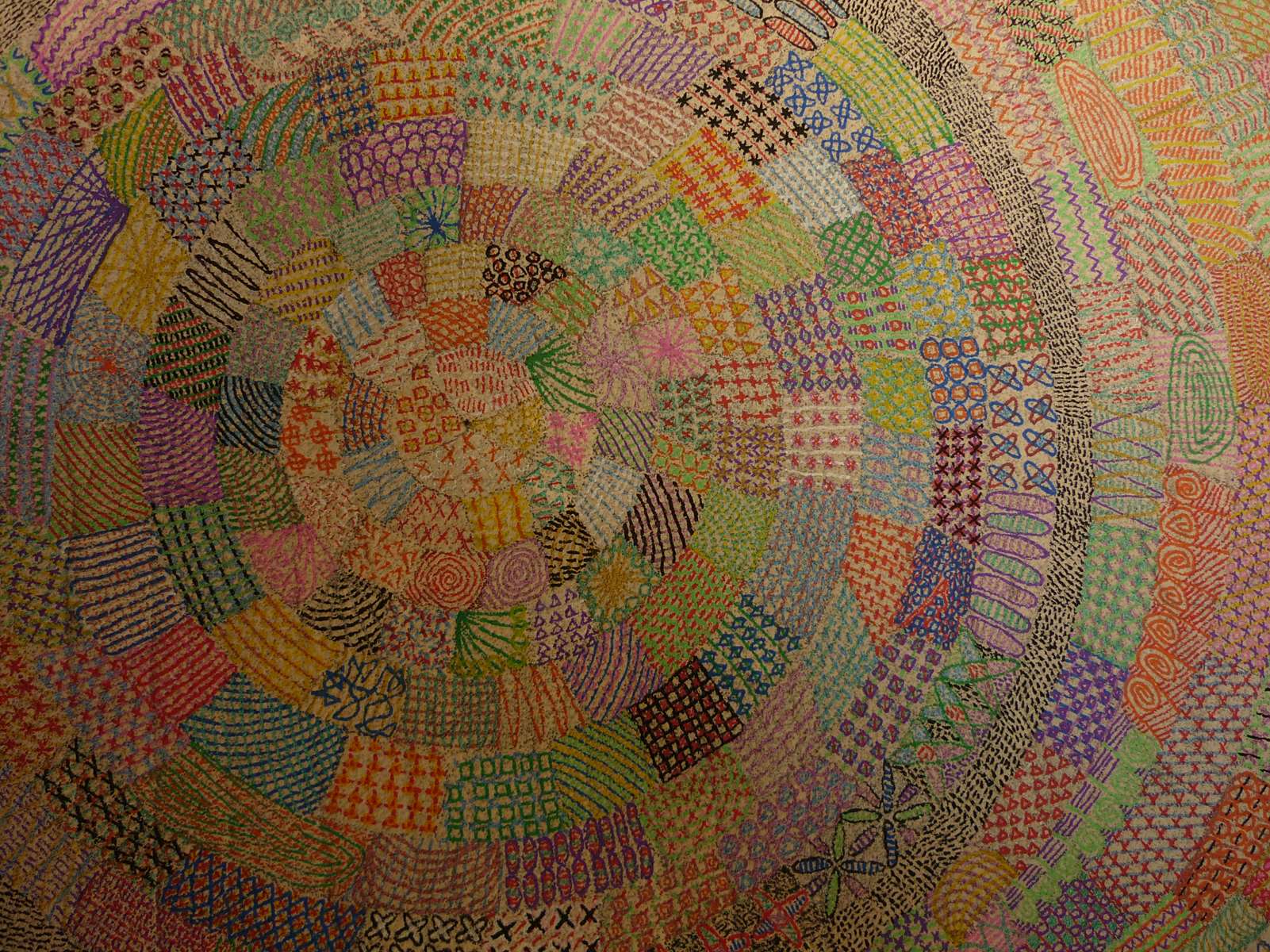 Le cercle grandissant qui pête de couleurs