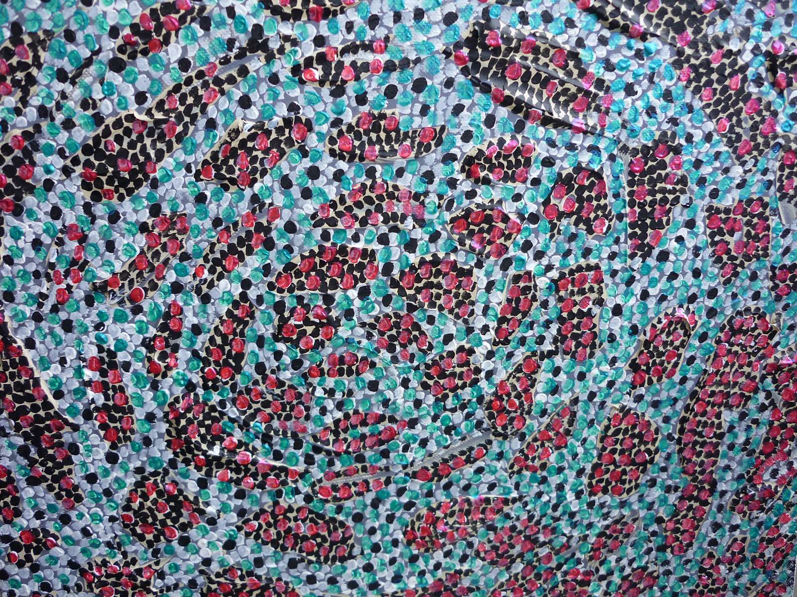 Juxtaposition de couleurs iridescentes