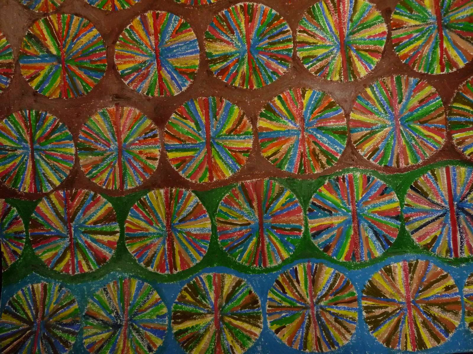 Soleil de poudre coloré